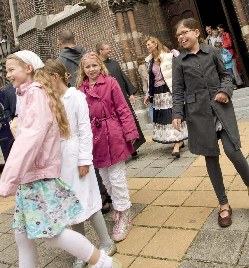 Op weg naar de kerk